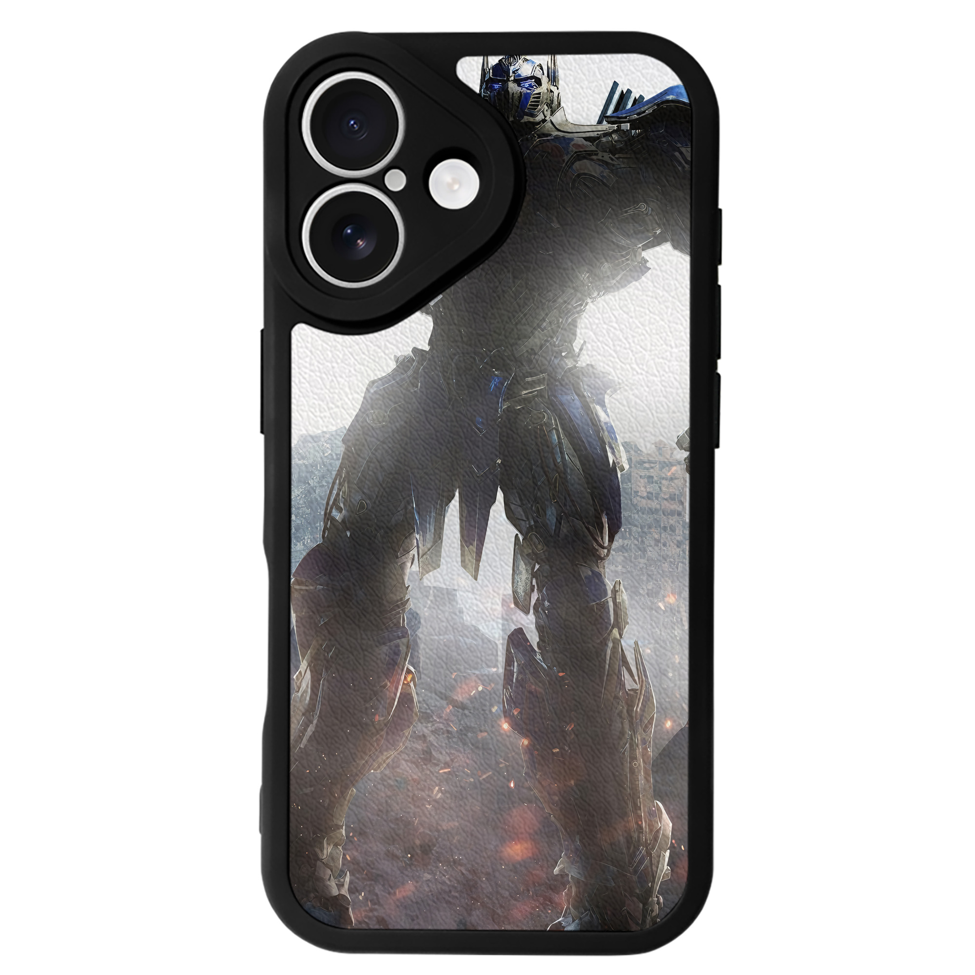 （画像用） Transformers トランスフォーマー 【iPhone 16シリーズ対応】シリコンスマホケース（レザー調） 材質：シリコン